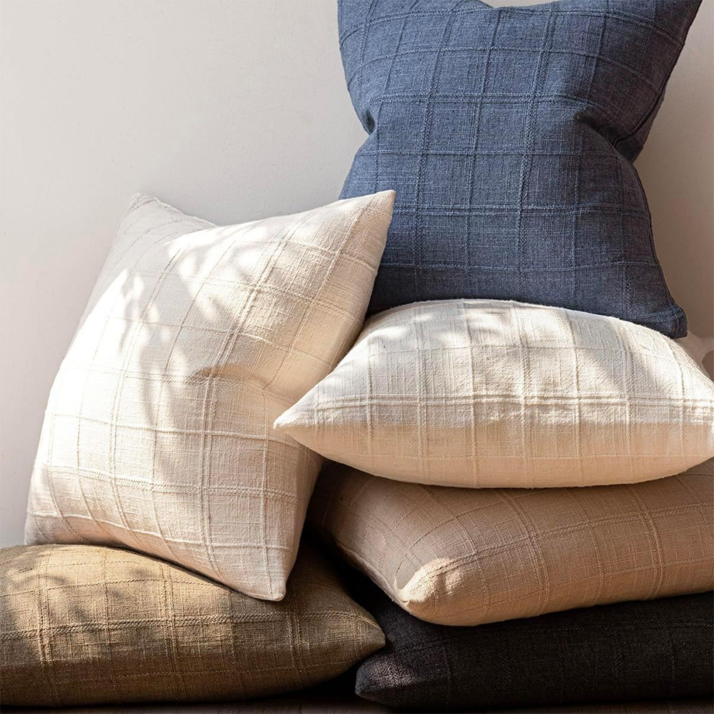 Povlečení s texturou polštář check cushion deco polštář